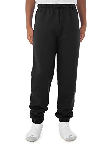 Image of JERZEES Youth Nublend Fleece Sweatpants without Pockets, Covered Elastic Waistband, Cotton Blend, Sizes S-XL