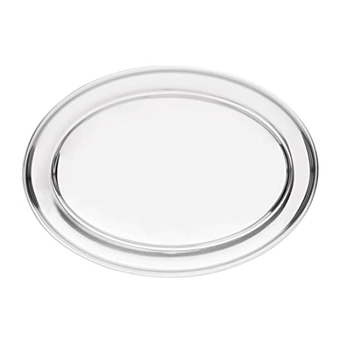 Olympia Stainless Steel Oval Food Serving Tray 300mm/8 - Metal Tray for Bars and Restaurants K363