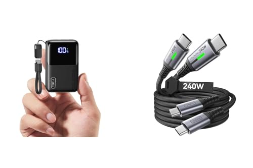 INIU Ultra Small 10000mAh 45W PD Power Bank y Cargador USB-C 2 Pack