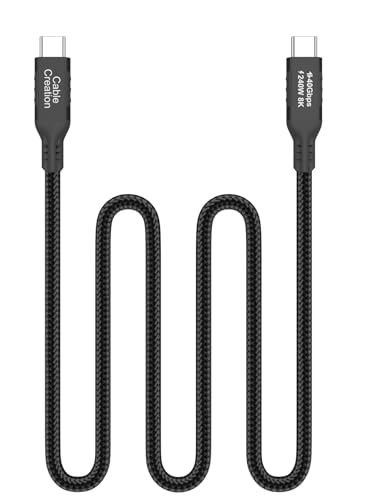 Image of USB 4 Cable,USB C to C for SSD,MacBook Pro, iPhone17,Dock,Auto 3.3ft | for Thunderbolt 5 4, 40Gbps Data Sync, 8K /5K@60Hz Video Stream, 240W PD 3.1 Fast Charging,Anti Tear Braided