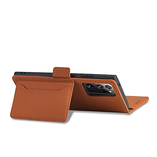 Housse antichoc pour Samsung Note 20 Ultra marron avec porte-carte - 7
