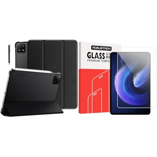 Image of Robustrion Cover for Xiaomi Mi Pad 6 Case Cover 11 inch Flip Stand Cover with Transparent Back for X
