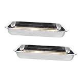 TOYANDONA 2 pièces Plateau de Dissection INOX avec Base Cire pour Laboratoire Scolaire et...