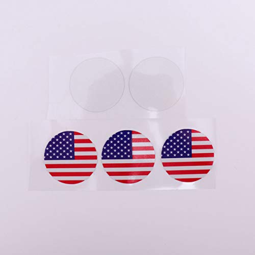 CLISPEED 2 Pcs Bandeira Dos Eua Adesivos de Carro Americano Eua Bandeira Decalque Estrelas PatriÃ³ti