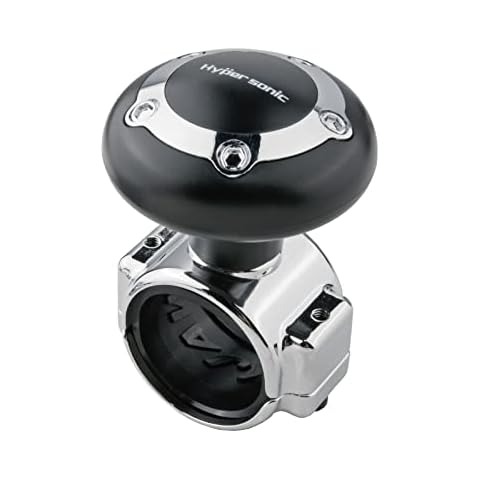 Hypersonic Large Steering Wheel Knob Spinners, Universal Vehicle Steering Wheel Spinners Ball Suicide Knob for Car, Trucks, Tractors, Boat Cover