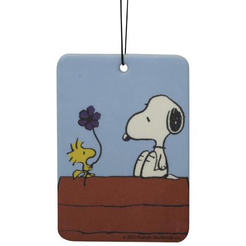 Plasticolor 005738R01 Peanuts Snoopy Doghouse Paper Air Freshener - 2 Pack