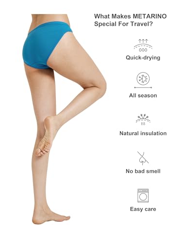METARINO Women's Underwear Panties Soft Merino Wool Sports Active Briefs2