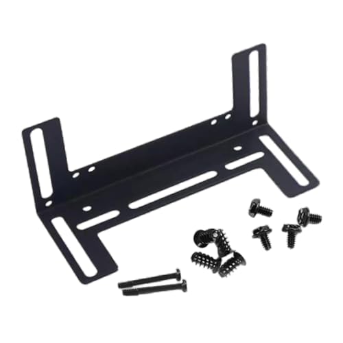 Soporte para radiador de refrigeración por agua, soporte estable para disipador de CPU, soporte de montaje para ventiladores de enfriamiento, compatible con ventiladores de 8 cm, 9 cm y 12 cm - Negro