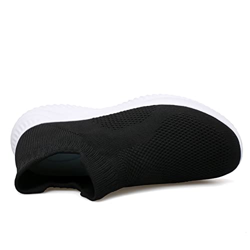 LLTMALL Men's Knit Sock Shoes Slip on Training Workout Sneakers for Gym3