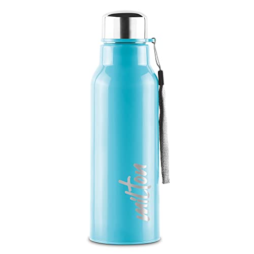 Milton Steel Fit 600 Insulated Stainless Steel Water Bottle, 1 Piece, 520 ml, Light Blue | Easy Grip | Leak Proof | School | Office | Gym | Hiking | Treking | Travel Bottle