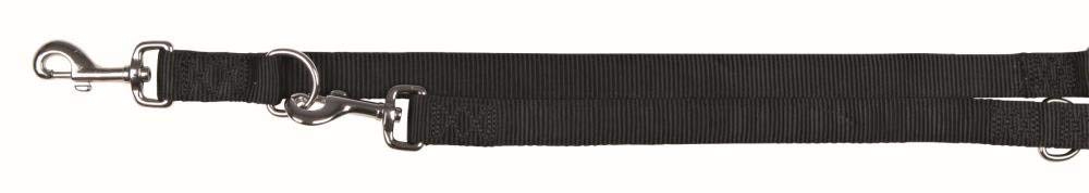 Trixie Premium Double Adjustable Dog Leash, X-Small/Small, Black โ image 1