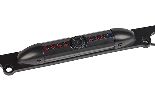 Image of License Plate Camera - Waterproof Universal HD Rear View Backup Camera with Night Vision, Wide Angle, and Easy Installation Premium Reverse Parking