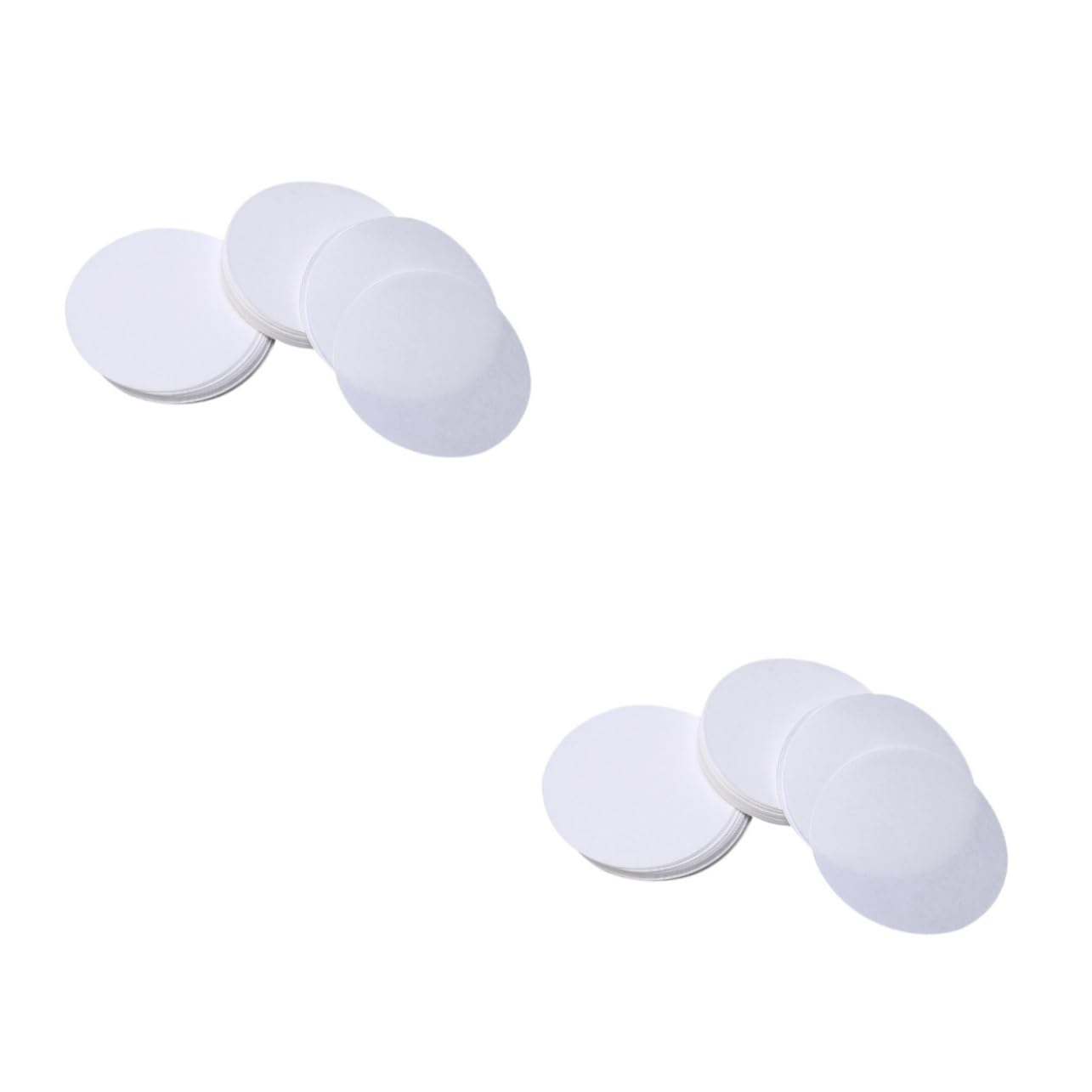 BELLIFFY 2sets 9cm Qualitative Filter Papers Medium Flow Rate Discs Lab Filters Replacement 100pcs*2