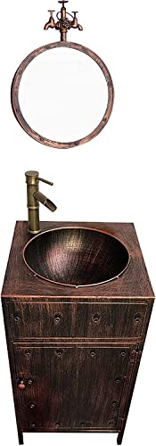 s[XyfX^VN 45x45x85 cm oX[pgyfX^VNAC_XgAX^CʉϑAʑt_ACAA[goX[ʉϑZbgA֌tAbhRbp[A~[t,Red Copper-With mi