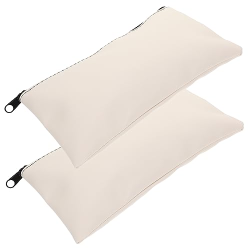 Gadpiparty 2Pcs PU Leather Money Wallets for Cash Checks Receipts Storage Pouches with Zipper Convenient Bags for Travel and Shopping present for