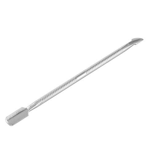 Nagelhautschieber, Edelstahl, Maniküre, Pediküre, tragbar, Metall, silberfarben, 1 Stück