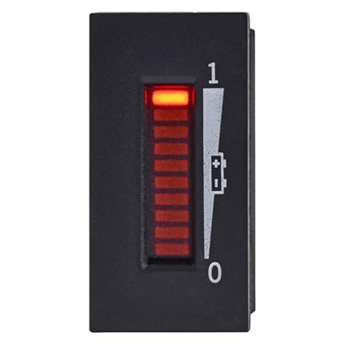 Red Hawk CGR-106 Charge Meter Compatible With/Replacement For E-Z-GO 33636G04 36V Vertical Digital, Digital Meters feature easy-to-read LED's that indicate state of charge Golf Carts