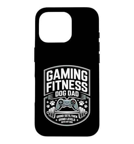 Gaming Fitness Dad Grind Set Then Level With My Dog �X�}�z�P�[�X iPhone 16 Pro �p