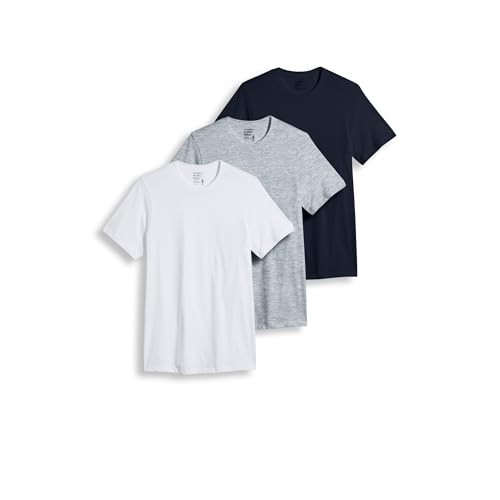 Image of Jockey Classic Crew Neck Undershirt- 3 Pack - 100% Cotton T-Shirts for Men