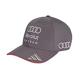 adidas Unisex Audi REVOLUT Formula ONE Team Baseball Cap, Grey strata, M-L