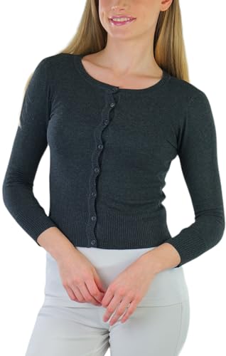 Image of ToBeInStyle Women's Long Sleeve Button Down V-Neck Cardigan