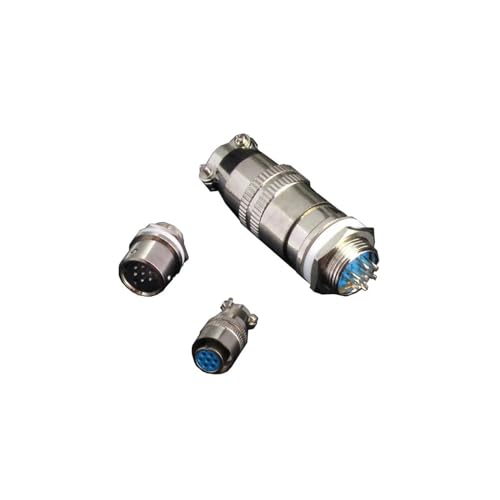 Conector de Avión 7 PIN 12mm XS12-7 Tornillo 5 Sets miniatura 1