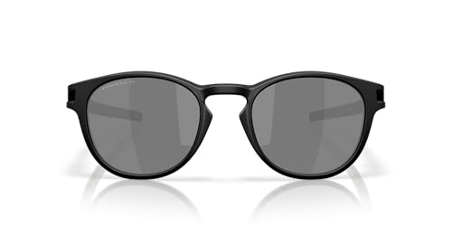 Oakley Sunglasses for Men - OO9265 Latch High-Bridge Oval Polarized Sunglasses PRIZM Lenses - Matte Black/PRIZM Black Polarized - Size 53 - image 1