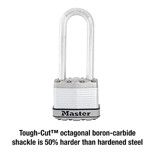 Master Lock M1XKADLJCCSEN Steel Padlock, Magnum Laminated Lock, 1-3/4 in. Wide, M1XKADLJ, 2-1/2-Inch Shackle - Image 3