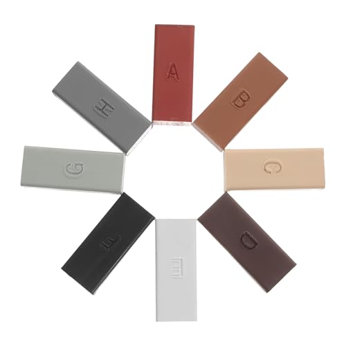 TOKIDNY Kit de Reparación de Cerámica y Pisos Cera en 8 Colores Masilla Reparadora para Grietas y Arañazos en Suelos Laminados Madera y Encimeras Relleno Duradero para Uso en Cocina y