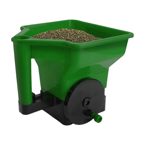 Manueller Handstreuer - Tragbare Handkurbel-Samaschine | Leichtes Gartenwerkzeug Fu Dunger & Saatgut, Prazises Streuen Fu Rasen 