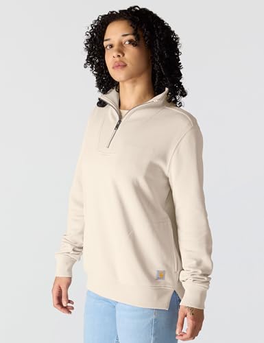 Carhartt Women's Tencel™ Fiber Series Half-Zip Sweatshirt, Oat Milk, Small - image 2