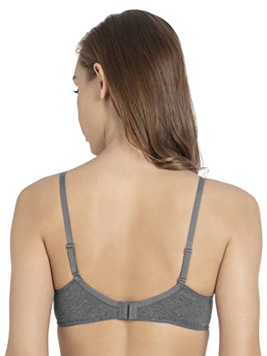 Image of Jockey FE23 Women's Wirefree Padded Super Combed Cotton Elastane Stretch Medium Coverage Multiway Styling T-Shirt Bra with Detachable Straps