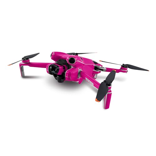 MightySkins Skin Compatible with DJI Mini 4 Pro - Solid Hot Pink | Protective, Durable, and Unique Vinyl Decal wrap Cover | Easy to Apply, Remove, and Change Styles