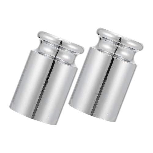 Luxshiny 2pcs Digital Scale Calibration Weights Precision Weights for Scale Calibration and Craft Weighing Steel