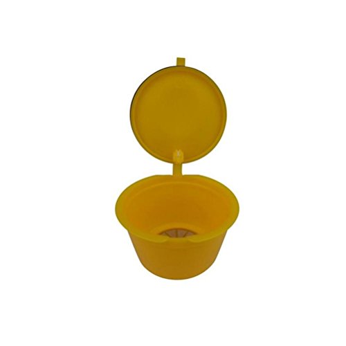 BESTOMZ Filtros de café Reutilizables, cápsulas de café rellenables para máquinas Nescafé Dolce Gusto (Tartrazina)