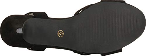 Cambridge Select Women's Open Toe Strappy Cutout Mesh Ankle Strap Kitten Mid Heel Sandal,8.5 B(M) US,Black IMSU - Image 3