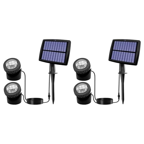 Projecteurs solaires d'étang anti-infiltration éclairage bassin étanche LED