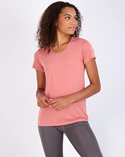 5 Pack: Womens Quick Dry Fit Dri Fit Active Wear Yoga Workout Athletic Tops Essentials Clothes Running Gym Zumba Exercise Ladies Short Sleeve Crew Scoop Neck Moisture Wicking Tees T-Shirt- Set 12, M #TOP1