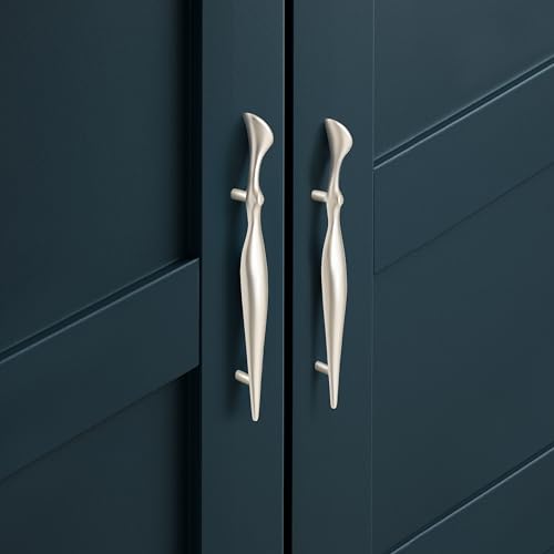 Image of Plantex Cabinet Handle /Kitchen Cabinet Door Handle /Wardrobe /96 mm Cupboard Handle /Door Pull-Push Handle for Home /Office - Pack of 2 (Satin)