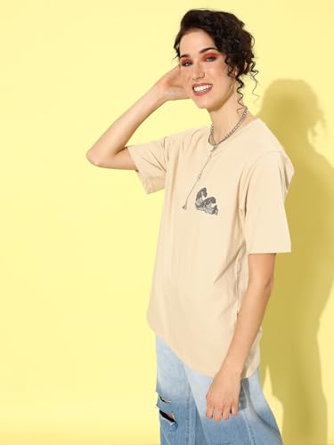 Image of Dillinger Blue Graphic Oversized T-Shirt