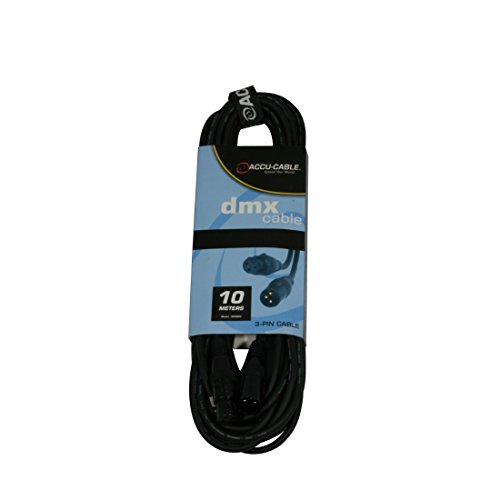 Accu Cable AC-DMX3/10 3 broches Noir 10 m Cover