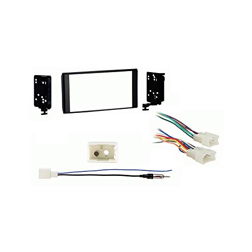 Harmony Audio Compatible with Subaru XV Crosstrek 2012 2013 2014 w Factory NAV Double DIN Stereo Harness Radio Dash Kit