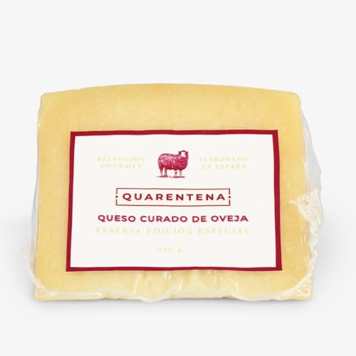 QUARENTENA - Queso Reserva Artesano de Leche Cruda de Oveja, Producto Gourmet, 350g, Hecho en España