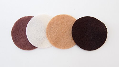 Image of Playfully Ever After Brown, Cocoa, Camel & Cream Craft Felt Circles (1 Inch - 200pc)