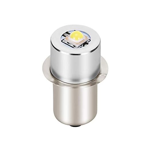 LARICH Maglite LED Conversion Kit, DC4-24V,P13.5S LED Flashlight Bulb Replacement 18V LED Upgrade Bulb Replacement for 3-16 Cells C/D Flashlight Torch 200LM 1 Pack