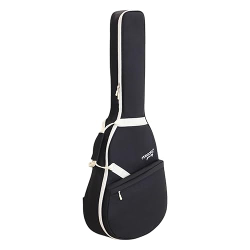 Garende Guitar Bag Storage Case with Side Handle Wear Resistant Guitar Gig Bag Electric Guitar Case Musical Instrument Accessories, black white