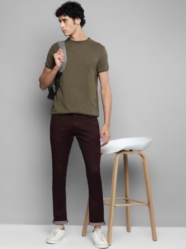 Image of Allen Cooper Skinny Low Rise Power Stretch Denim Chinos Type Jeans for Men