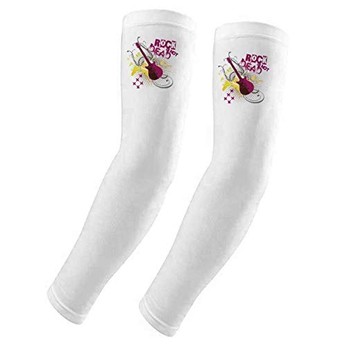 Manga guante protección UV solar de música manguito brazo elástico para el sol