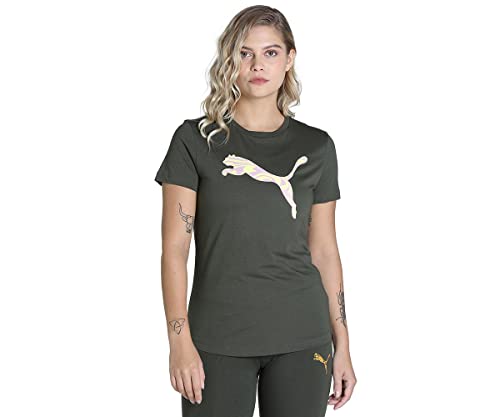 Image of Puma Women's Letter Print Regular Fit T-Shirt