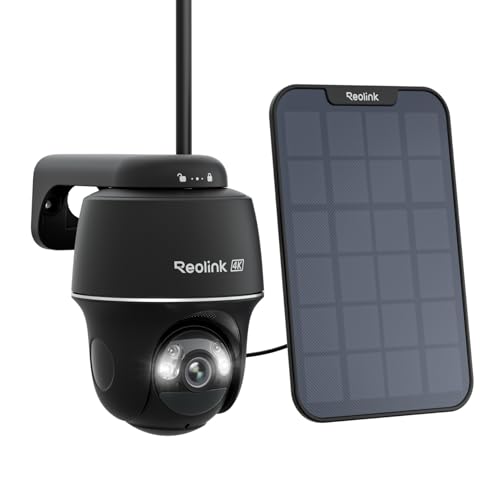 4K 8MP Buitenbeveiligingscamera Draadloos op Zonne-energie 360° Pan/Tilt Automatische Tracking Nachtzicht Kleur WiFi 6 AI-detectie